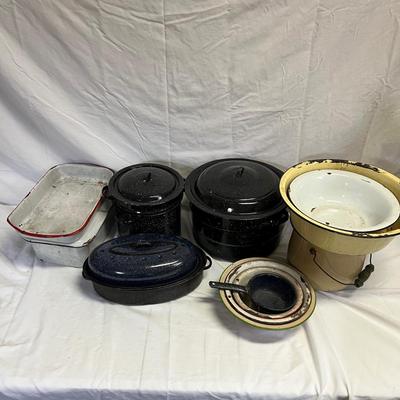 Assortment of Enameled Cookware & More (O-MK)