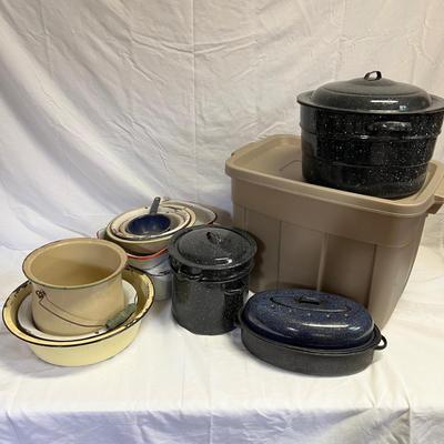 Assortment of Enameled Cookware & More (O-MK)