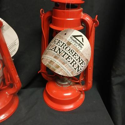 Brand new Weather rite outdoor oil / kerosene lantern and one for parts