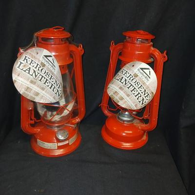 Brand new Weather rite outdoor oil / kerosene lantern and one for parts