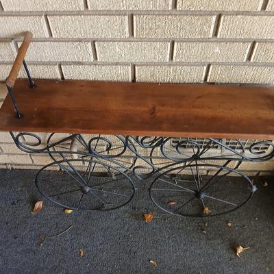 Indoor / outdoor wagon plant shelf