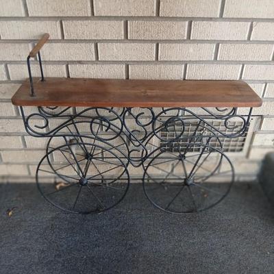 Indoor / outdoor wagon plant shelf
