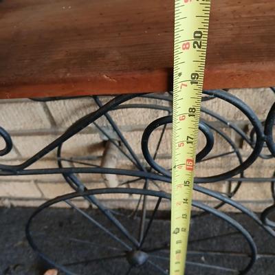 Indoor / outdoor wagon plant shelf