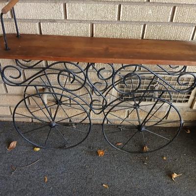 Indoor / outdoor wagon plant shelf