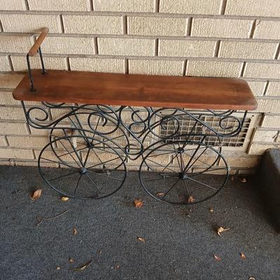 Indoor / outdoor wagon plant shelf