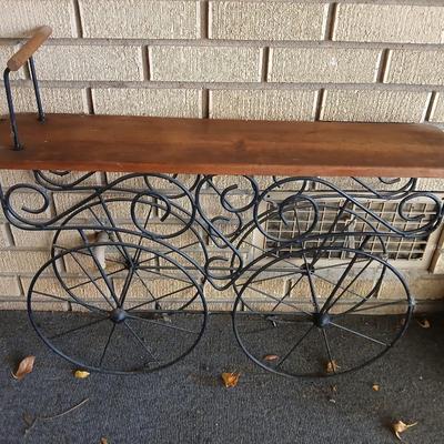 Indoor / outdoor wagon plant shelf