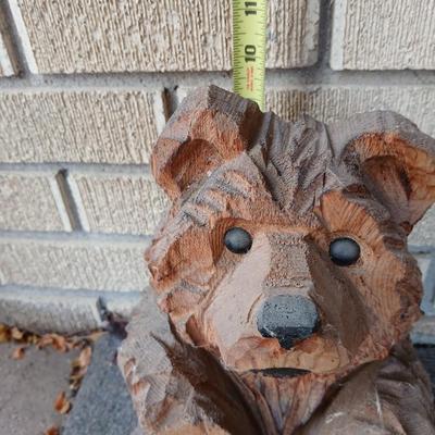 Small wood carved bear