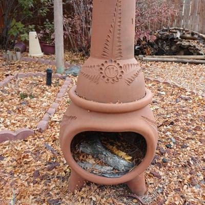 terra cotta / clay chimenea