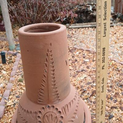 terra cotta / clay chimenea