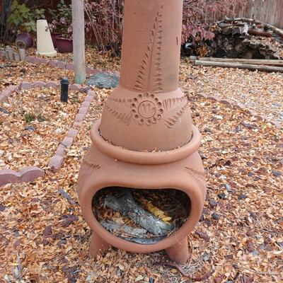 terra cotta / clay chimenea