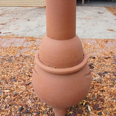 terra cotta / clay chimenea