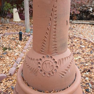 terra cotta / clay chimenea