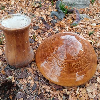 Ceramic Garden mushroom two-piece