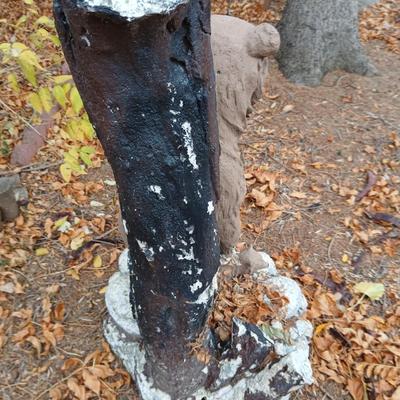 Vintage bear yard art statue
