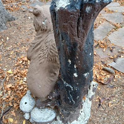 Vintage bear yard art statue