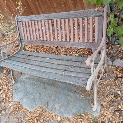 outdoor garden bench back yard hang out!
