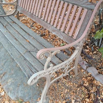 outdoor garden bench back yard hang out!