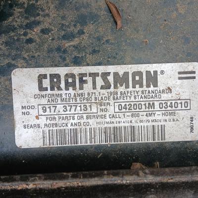 Craftsman 6.0 push lawnmower with gas can