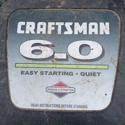 Craftsman 6.0 push lawnmower with gas can
