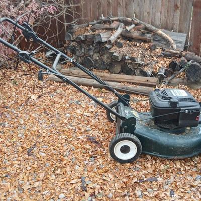 Craftsman 6.0 push lawnmower with gas can