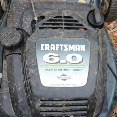 Craftsman 6.0 push lawnmower with gas can