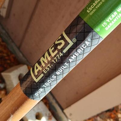 Yard tools - Ames weeder, small shovel, and a Garden claw