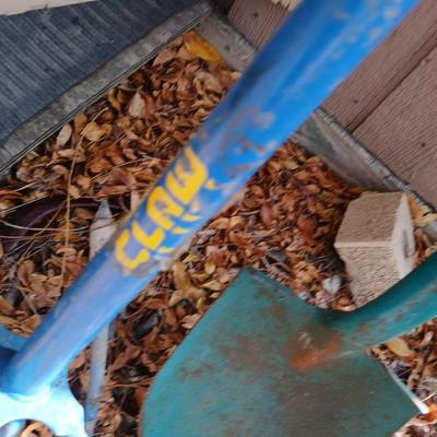Yard tools - Ames weeder, small shovel, and a Garden claw