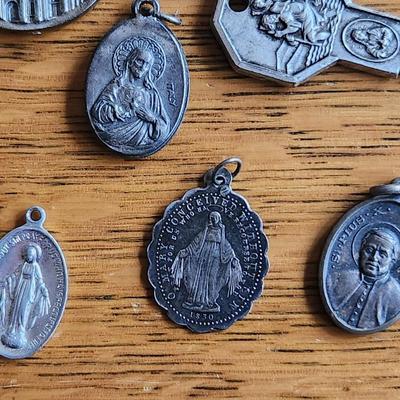Pocket Case of Vintage Religious Medals