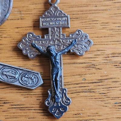 Pocket Case of Vintage Religious Medals