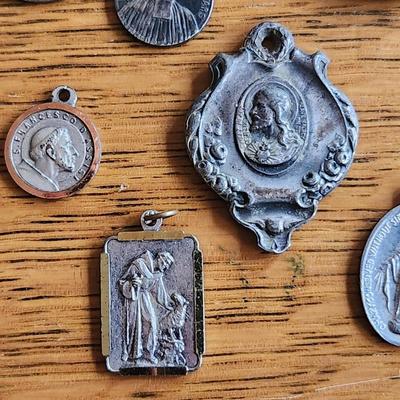 Pocket Case of Vintage Religious Medals