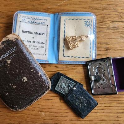 Three Religious Pocket Icons