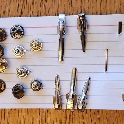 Collection of Tie Pins and Clips