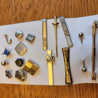 Collection of Tie Pins and Clips