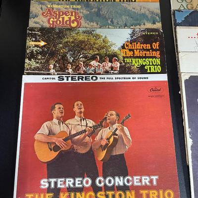The Kingston Trio Vintage 33RPM Vinyl Album Lot