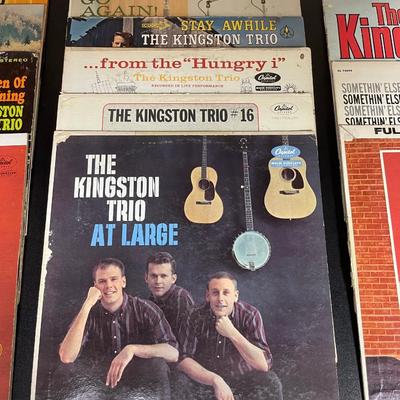 The Kingston Trio Vintage 33RPM Vinyl Album Lot