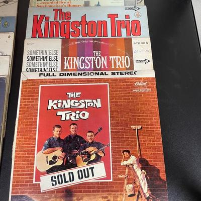 The Kingston Trio Vintage 33RPM Vinyl Album Lot