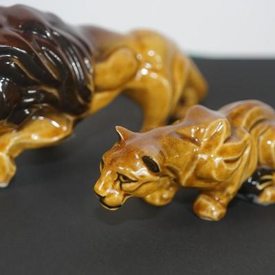 CERAMIC ARTS STUDIO LION AND LIONESS - RARE ITEM.