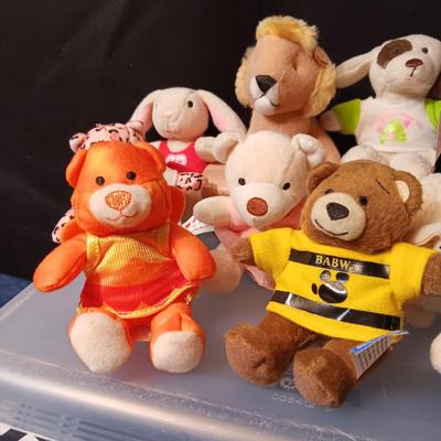 MOSTLY SMALL BUILD-A-BEAR PLUSH ANIMALS