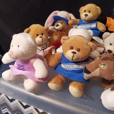 MOSTLY SMALL BUILD-A-BEAR PLUSH ANIMALS