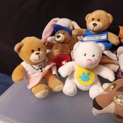 MOSTLY SMALL BUILD-A-BEAR PLUSH ANIMALS