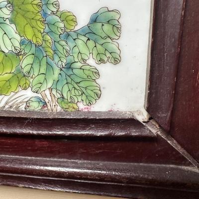 LOT 1: Vintage Chinese Porcelain Wall Plaque