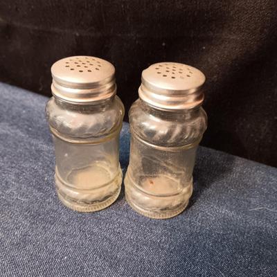 SALT & PEPPER SHAKERS, SINGLE GIRL SHAKER AND A SLATE WALL HANGING