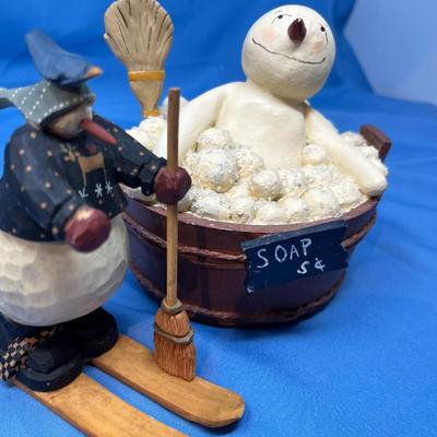 Lot 455 Snowman Figures
