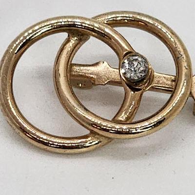 LOT 2:: Vintage Signed Pin/Brooch Lot -Sodor Rhinestone Claddagh Brooch, Coro Double Circle and Rhinestone, Damascene Swan Spain and 1966...