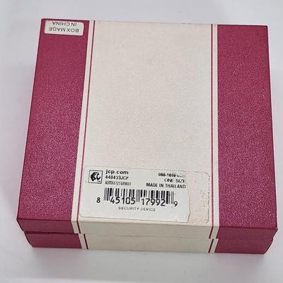 LOT 7:: Two tone Diamond Entwined Heart LOVE Necklace Sterling Silver Great gift New in Box