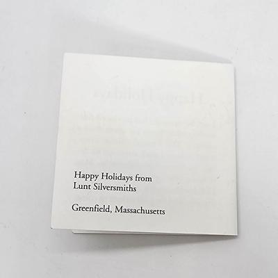 LOT 8:: 2001 Lunt Sterling Silver Snowflake in Original Case - 15g