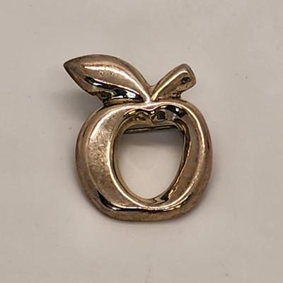 LOT 12 :: Vintage Sterling Pins- Asian hand painted porcelain and more