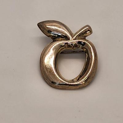 LOT 12 :: Vintage Sterling Pins- Asian hand painted porcelain and more