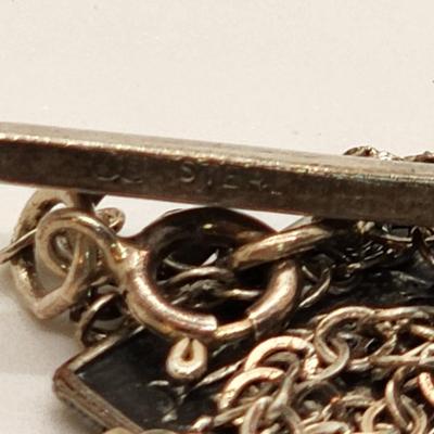 LOT 15:: Vintage Sterling 24"L Chain with Sterling Cross and Unmarked Jesus Jubilee Medal 1933-1934Medal