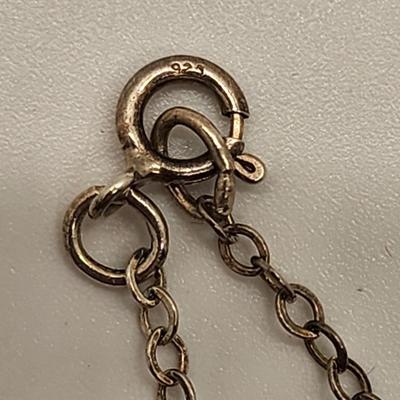 LOT 15:: Vintage Sterling 24"L Chain with Sterling Cross and Unmarked Jesus Jubilee Medal 1933-1934Medal